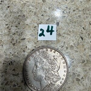 1896 Morgan Silver Dollar Coin with Historical Design